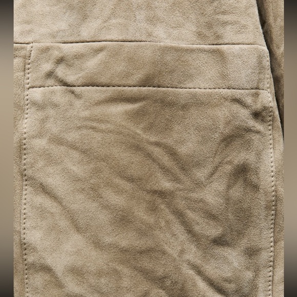 NWOT Zara ZW Collection 100% Suede Leather Jacket - Picture 6 of 12